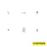 Lot de petits tatouages
