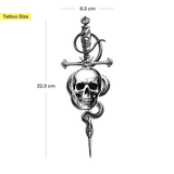 Tatouage Dague & serpent