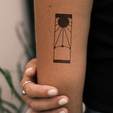 Fenêtre solaire abstraite