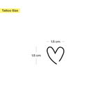 Schmales & Offenes Herz Tattoo