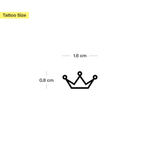 Tatouage de couronne abstraite