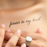 Tatouage Forever in my heart