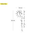 Tatouage You cant stop the waves but you can learn to surf