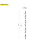 Tatouage Without the dark we'd never see the stars