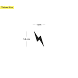 Petit éclair rempli de tatouage