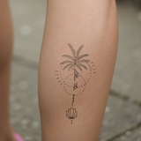 Tatouage Palmier "Suis le Soleil"