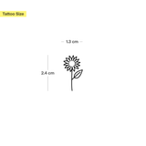 Sonnenblume einfach Tattoo