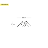 Tatouage Glacier & Boussole - Lot de 2