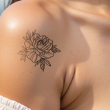 Tatouage Grande Fleur de Rose