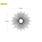 Tatouage Soleil Géométrique