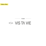Tatouage Vis Ta Vie & Why Not - Lot de 2