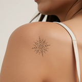 Mandala de l'écoulement éternel tatouage