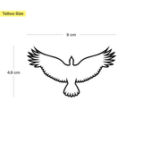 Tatouage aigle vue de dessus