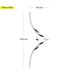 Tatouage Plante Symétrique et Détaillée