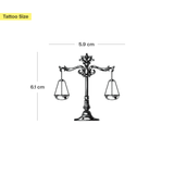 Tatouage Balance de la justice