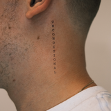 Tatouage unconditional