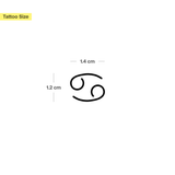 Sternzeichen Krebs Tattoo