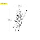 Tatouages Combinaison de Fleurs de Naissance et de Signes Astrologiques