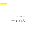 Tatouage infini avec initiales (A-Z)