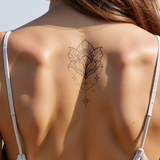 Tatouage Lotus Géométrique