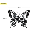 Tatouage Papillon crâne