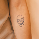 Vue frontale du crâne