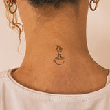 Tasse à café avec rose