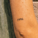 Date de naissance 1996 Tatouage (épais)