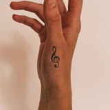 Tatouage clé de sol