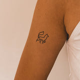 Tatouage de loup Lineart