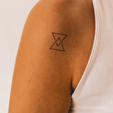 Tatouage de sablier moderne