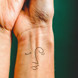 Tatouage Visage abstrait