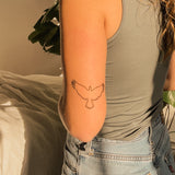 Tatouage aigle vue de dessus