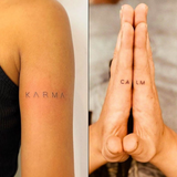 Tatouage Karma & Calme - Double Pack