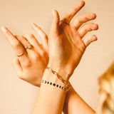 Tatouage de l'équilibre de la lune et des phases de la lune - Lot de deux