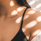 Don't be afraid tatouage