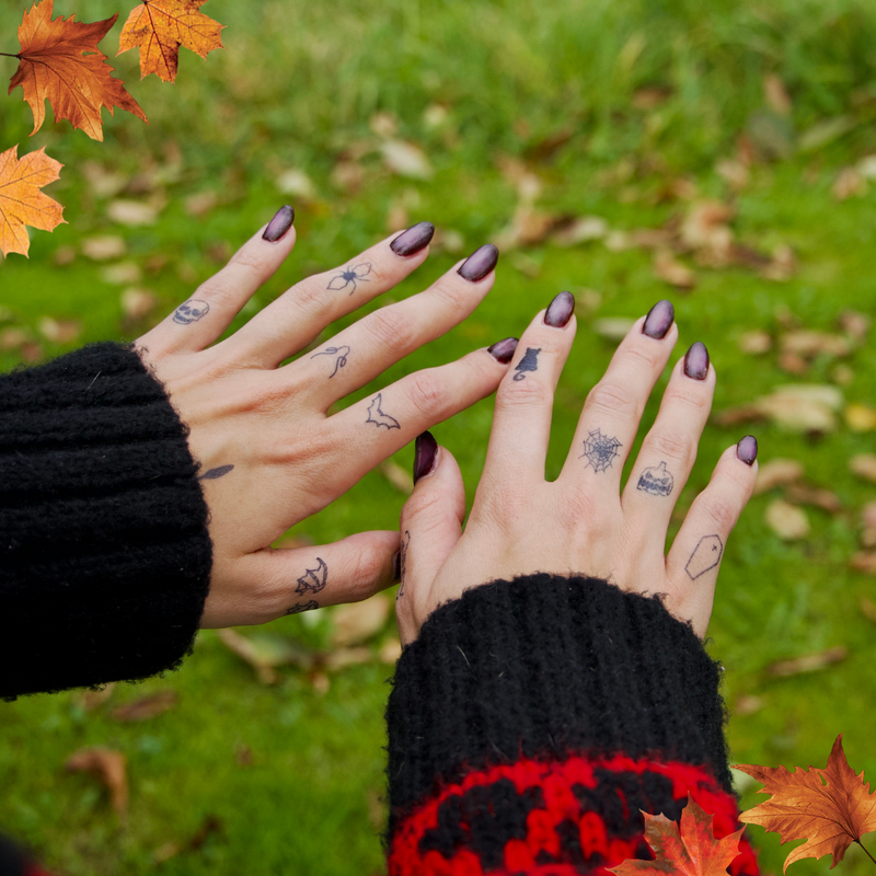 Tatouages de Doigts d'Halloween