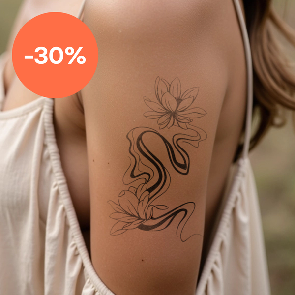 Tatouage Lotus Liquéfié