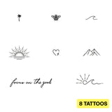 Lot de tatouages ​​Sunshine