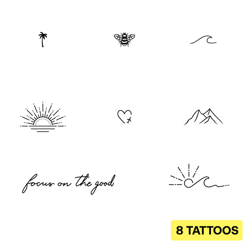 Lot de tatouages ​​Sunshine