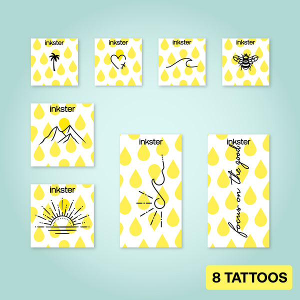 Lot de tatouages ​​Sunshine