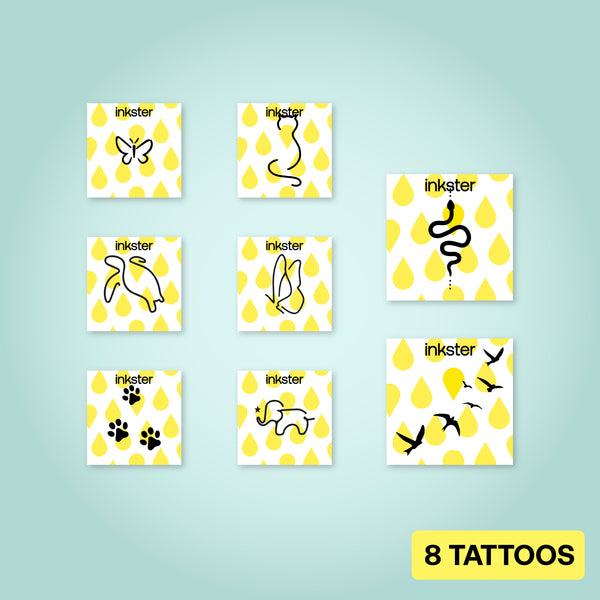 Lot de tatouages ​​d'animaux 
