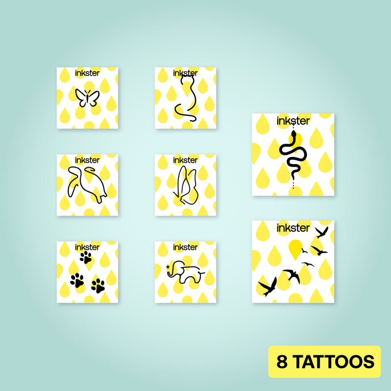 Lot de tatouages ​​d'animaux 
