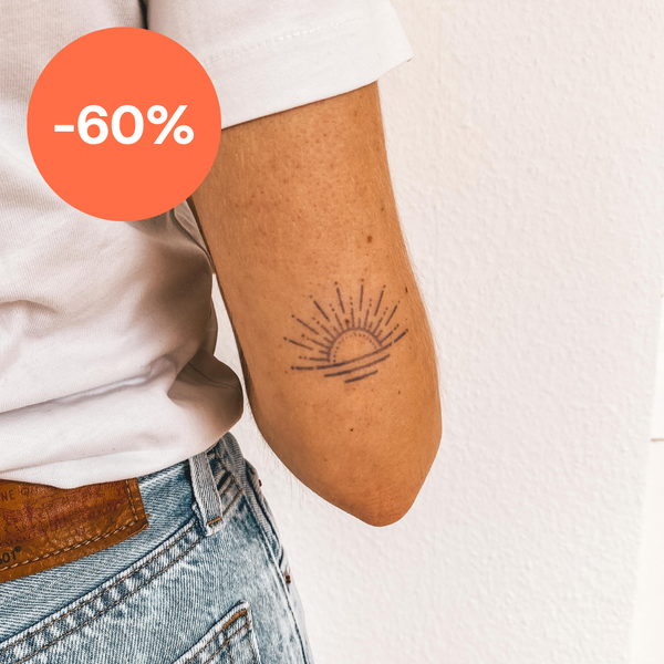 Tatouage Ornement Coucher de Soleil 