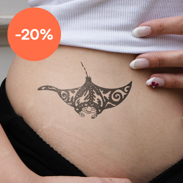 Tatouage de raie du diable maori