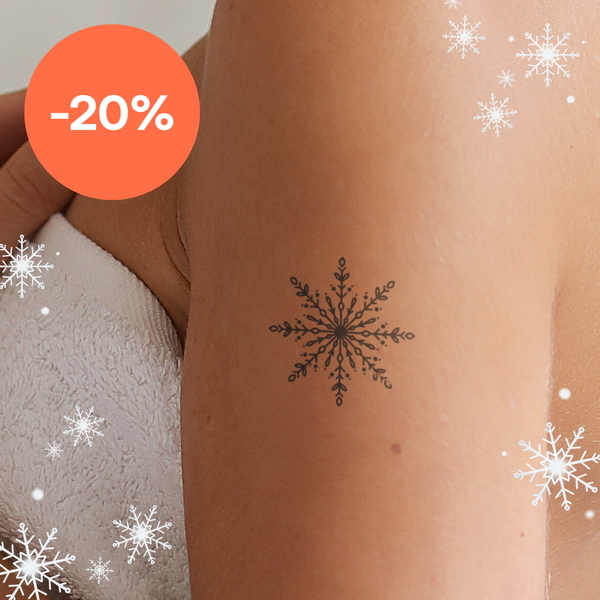 Tatouage de magnifique flocon de neige