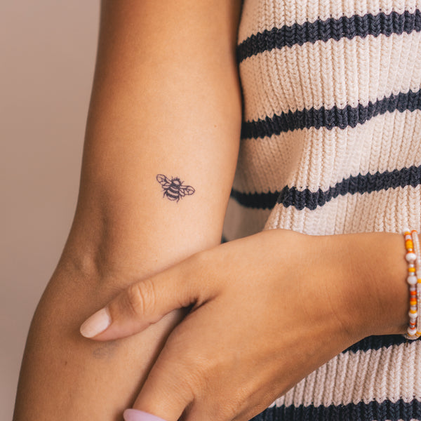 Tatouage d'abeille - Lot de 2 