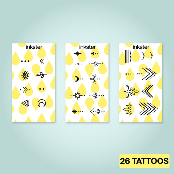 Lot de tatouages des doigts