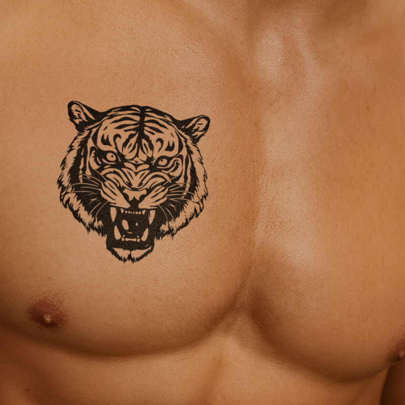 Visage traditionnel du tigre