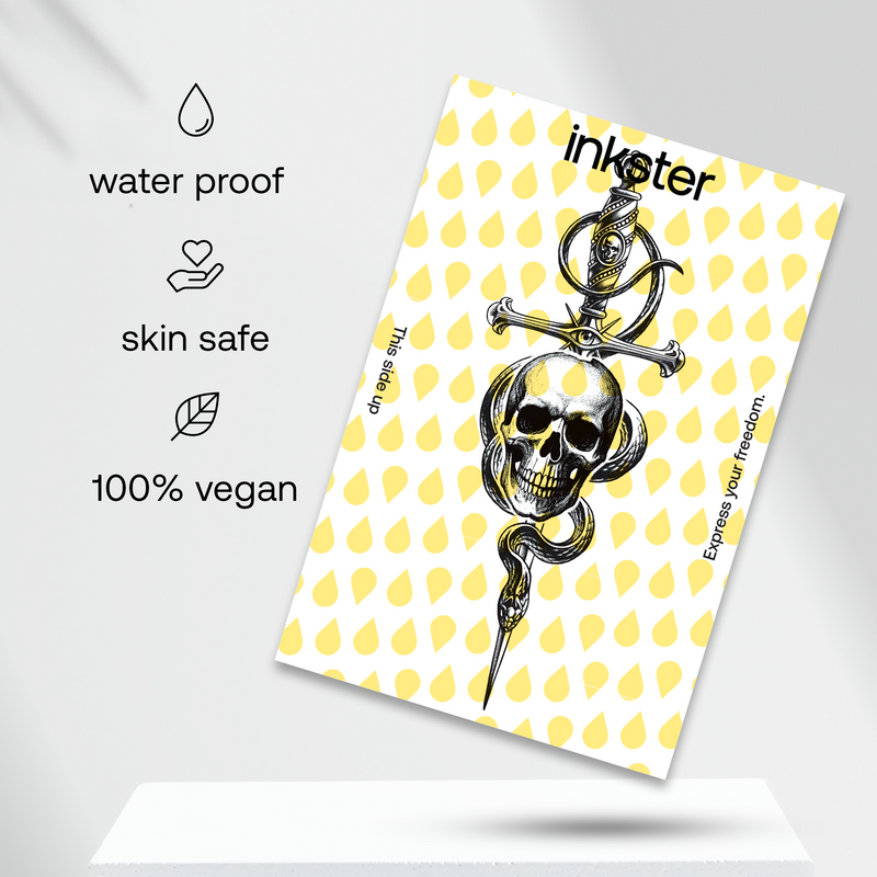 Tatouage Dague & serpent